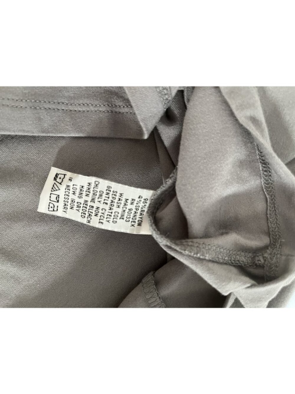 Linea by Louis Dell’Olio Steel‑Gray Knit Cowl‑Neck Midi Dress M Minimalist Luxe - Picture 7 of 7